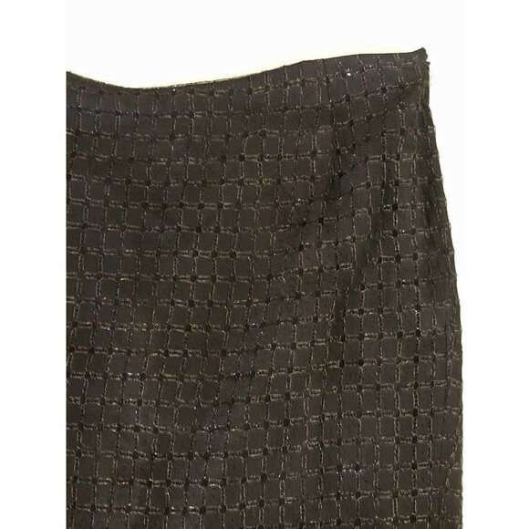 $1200 Carolina Herrera New York 8 Black Skirt Tulip Party Evening Christmas NY - Picture 2 of 3